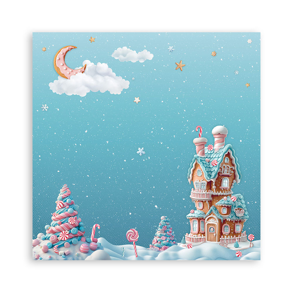 Stamperia Candy Christmas 12x12" Single Sided Paper Pad from the Candy Christmas Collection