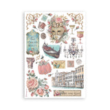 Stamperia Washi pad 8 sheets A5 - Venice City of Art SBW21