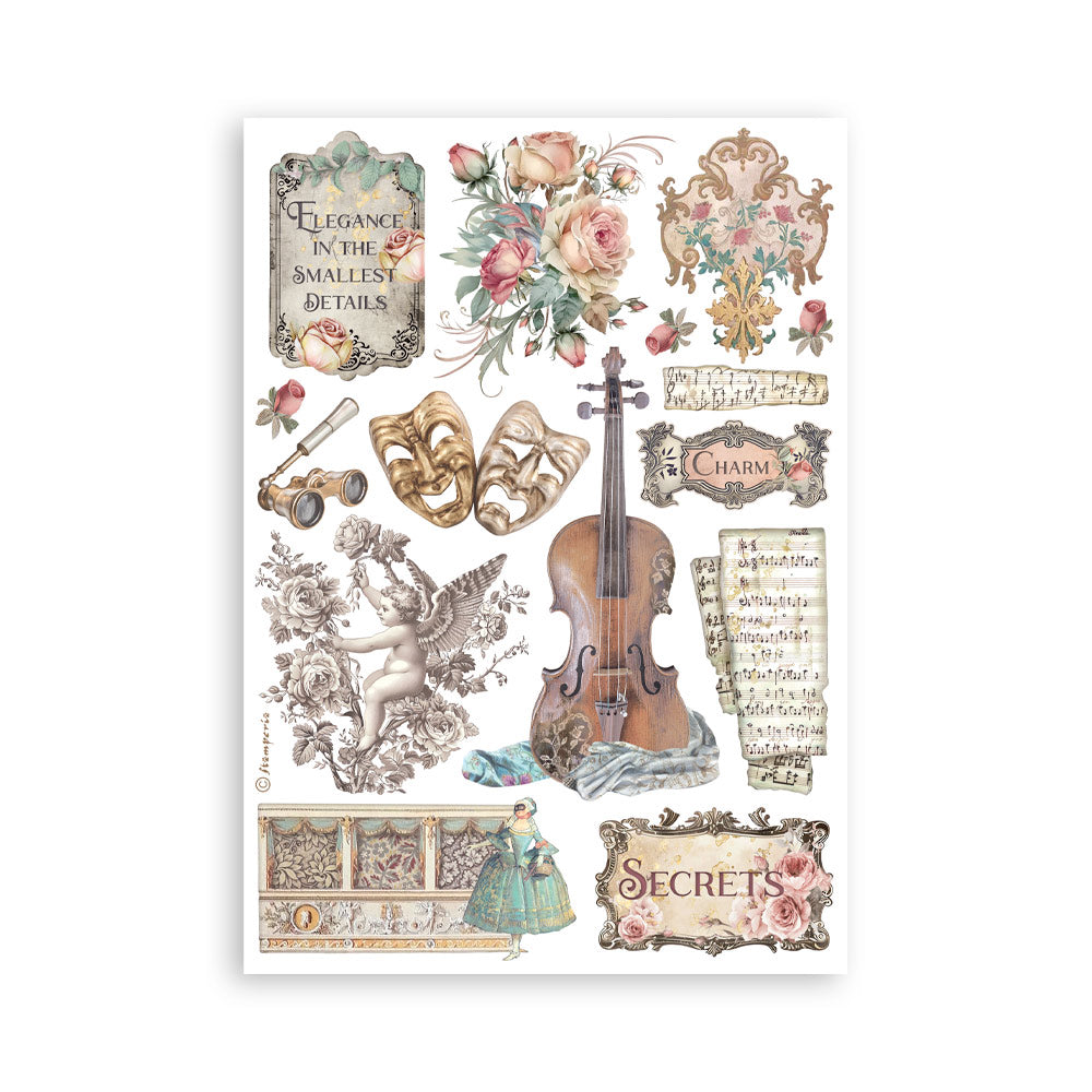 Stamperia Washi pad 8 sheets A5 - Venice City of Art SBW21