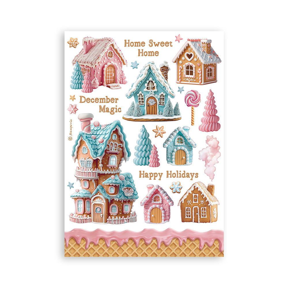 Stamperia Candy Christmas Washi Sheets from the Candy Christmas Collection