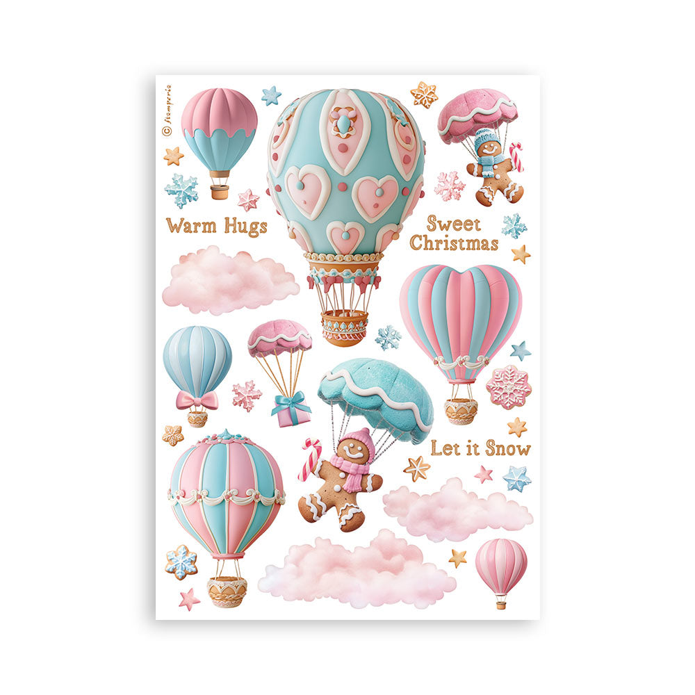 Stamperia Candy Christmas Washi Sheets from the Candy Christmas Collection
