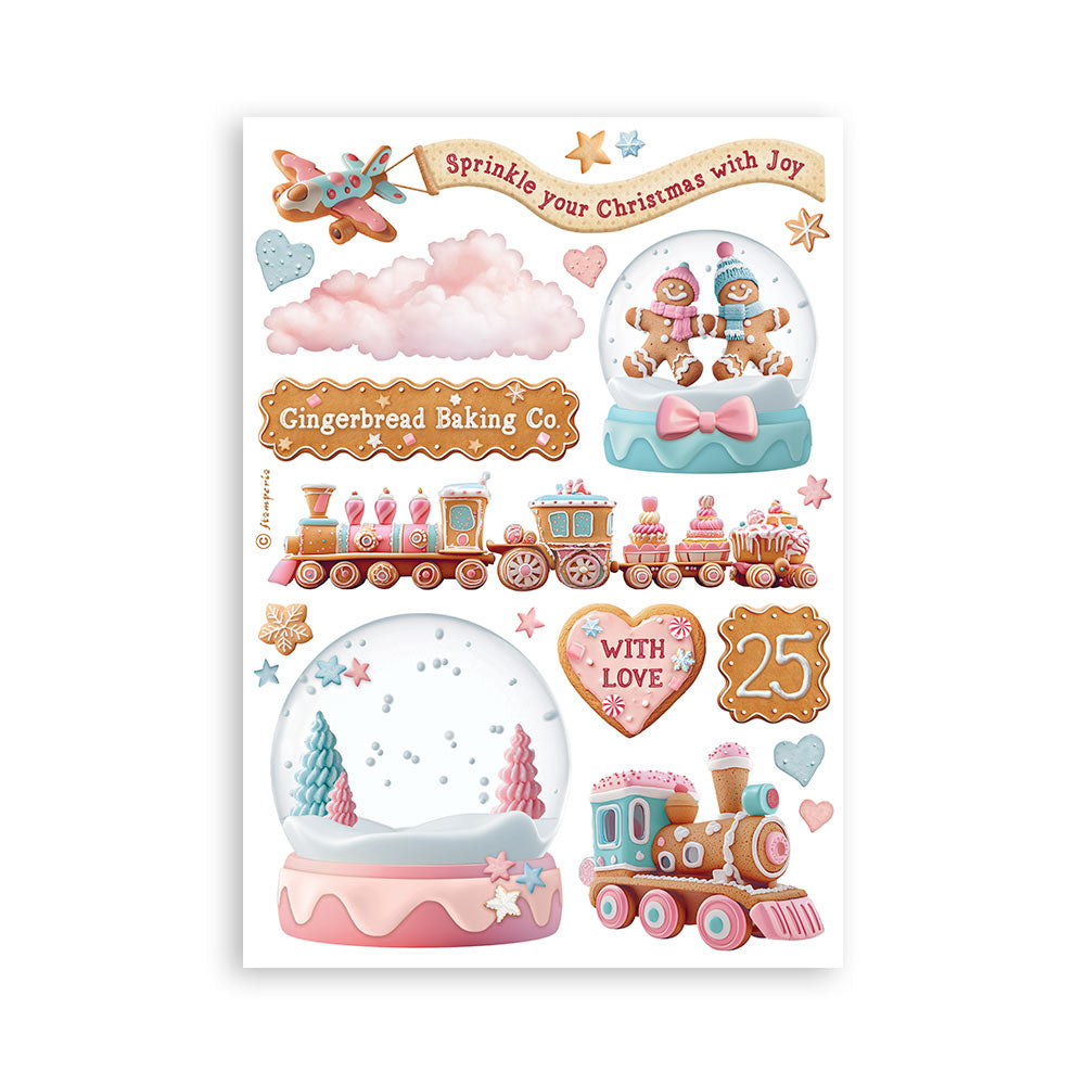 Stamperia Candy Christmas Washi Sheets from the Candy Christmas Collection