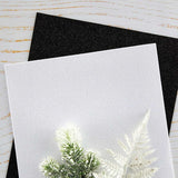 Spellbinders Pop-Up Die Cutting Glitter Foam Sheets - Black & White