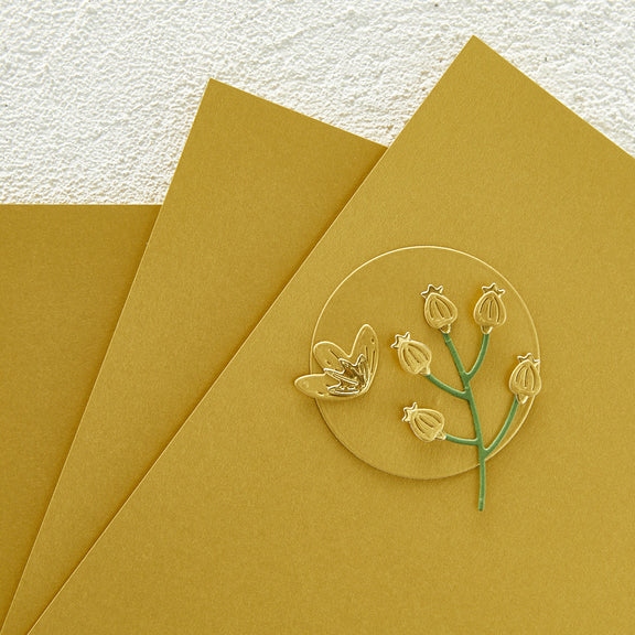 Spellbinders Brushed Gold Cardstock 8.5" x 11" - 10 Pack