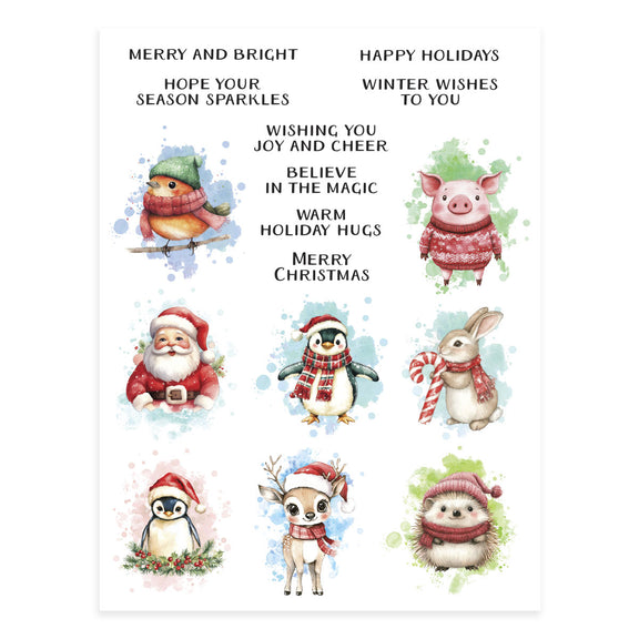 Spellbinders Holiday Magic Rub-Ons from the Holiday Magic Collection