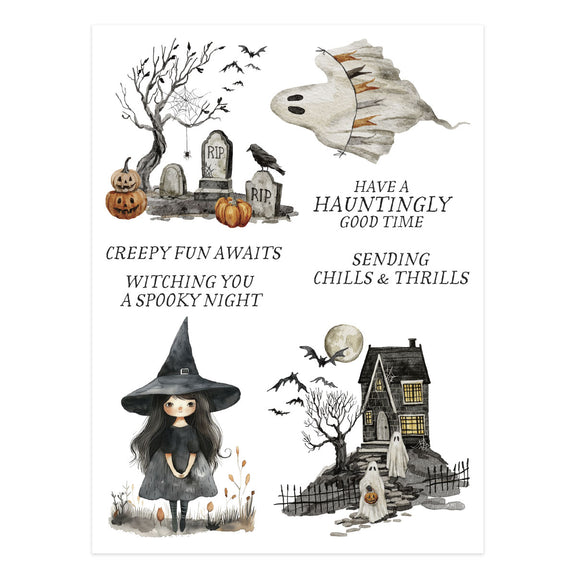 Spellbinders Stay Spooky Rub-On Sheets from the Simply Made Collection