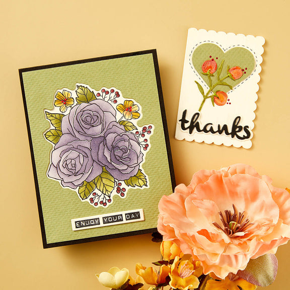 Spellbinders Garden Party SDS & Stencil Bundle - From the Garden Collection by Wendy Vecchi