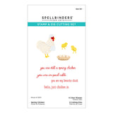 Spellbinders Spring Chicken Clear Stamp & Die Set - On the Farm Collection