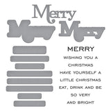 Spellbinders Merry Sentiments Clear Stamp & Die Set from the All About Christmas Collection by Lisa Horton