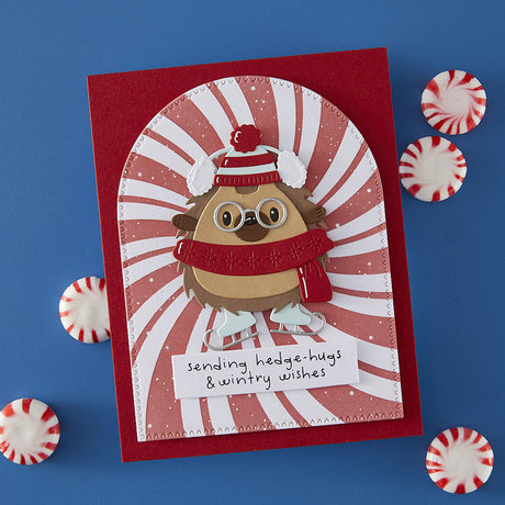 Spellbinders Peppermint Twist BetterPress Plate from the Merry Mischief Collection