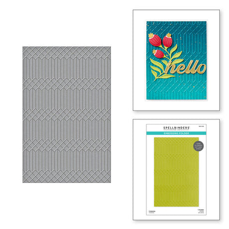 Spellbinders Columns Embossing Folder - Fresh Picked Collection