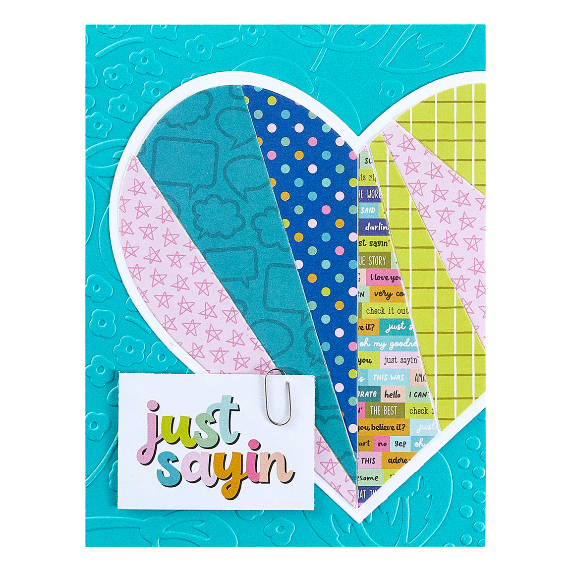 Spellbinders Bold Floral Embossing Folder - Just Sayin' Collection - Kelly Bangs