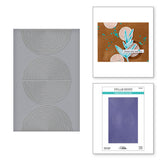 Spellbinders Lined Circles Embossing Folder from the Modern Botanicals Collection by Dina Wakley