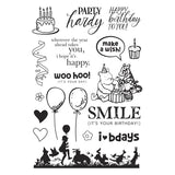 Spellbinders Make a Wish! Clear Stamps & Dies Bundle from the Say Cheese Classic Pooh Birthday Collection by Simple Stories