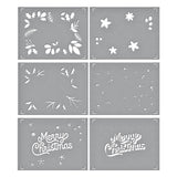 Spellbinders Layered Merry Christmas Foliage Stencil & Die Bundle - Layered Christmas Stencils Collection