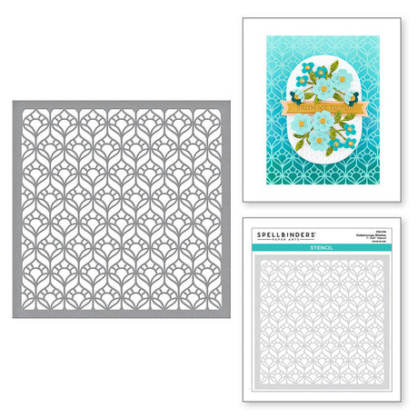 Spellbinders Kaleidoscope Window Stencil - Kaleidoscope Arch Collection