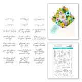 Spellbinders Envelope of Wonder Sentiments Clear Stamp Set - Envelope of Wonder Collection