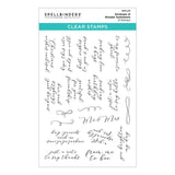 Spellbinders Envelope of Wonder Sentiments Clear Stamp Set - Envelope of Wonder Collection