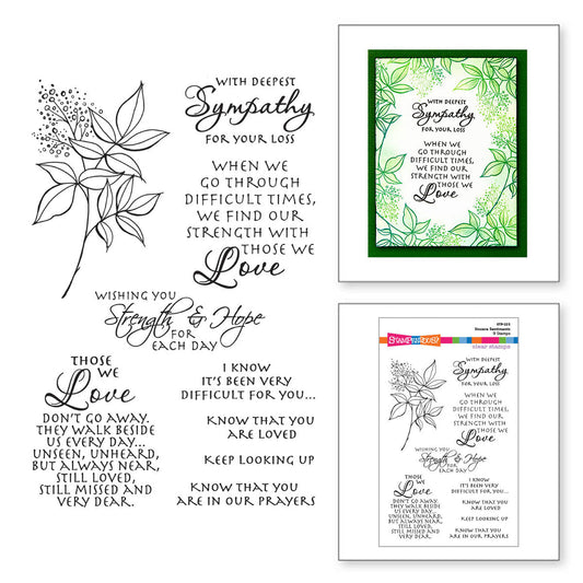 Spellbinders Sincere Sentiments Clear Stamp Set - All the Sentiments Collection by Stampendous
