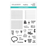 Spellbinders Speech Bubbles Sentiments Clear Stamp Set - Just Sayin' Collection - Kelly Bangs