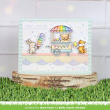 Lawn Fawn Treat Cart Sentiment Add-on Stamp and Die Set Bundle