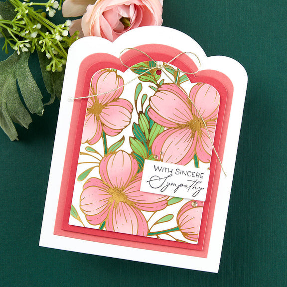 Spellbinders Scallop Labels and Tag Etched Dies - Sealed 3D Botanical Collection