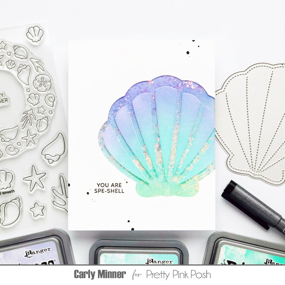 Pretty Pink Posh Seashell Shaker