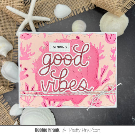 Pretty Pink Posh Layered Coral Stencils (2 layer)