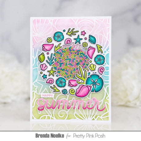 Pretty Pink Posh Seashell Wreath dies