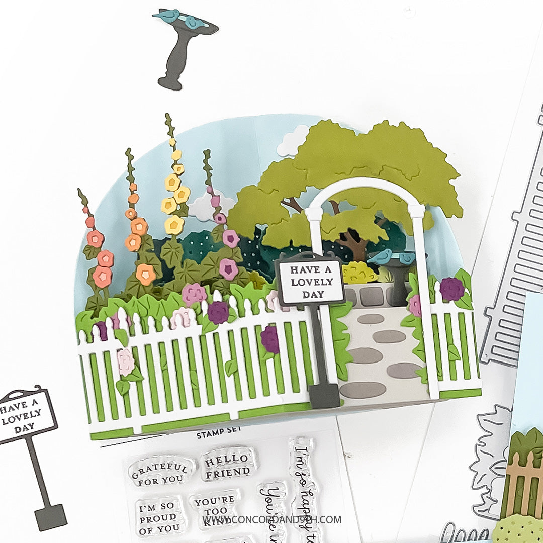 Concord & 9th Secret Garden Stacks Stamp Set (3 x 3)