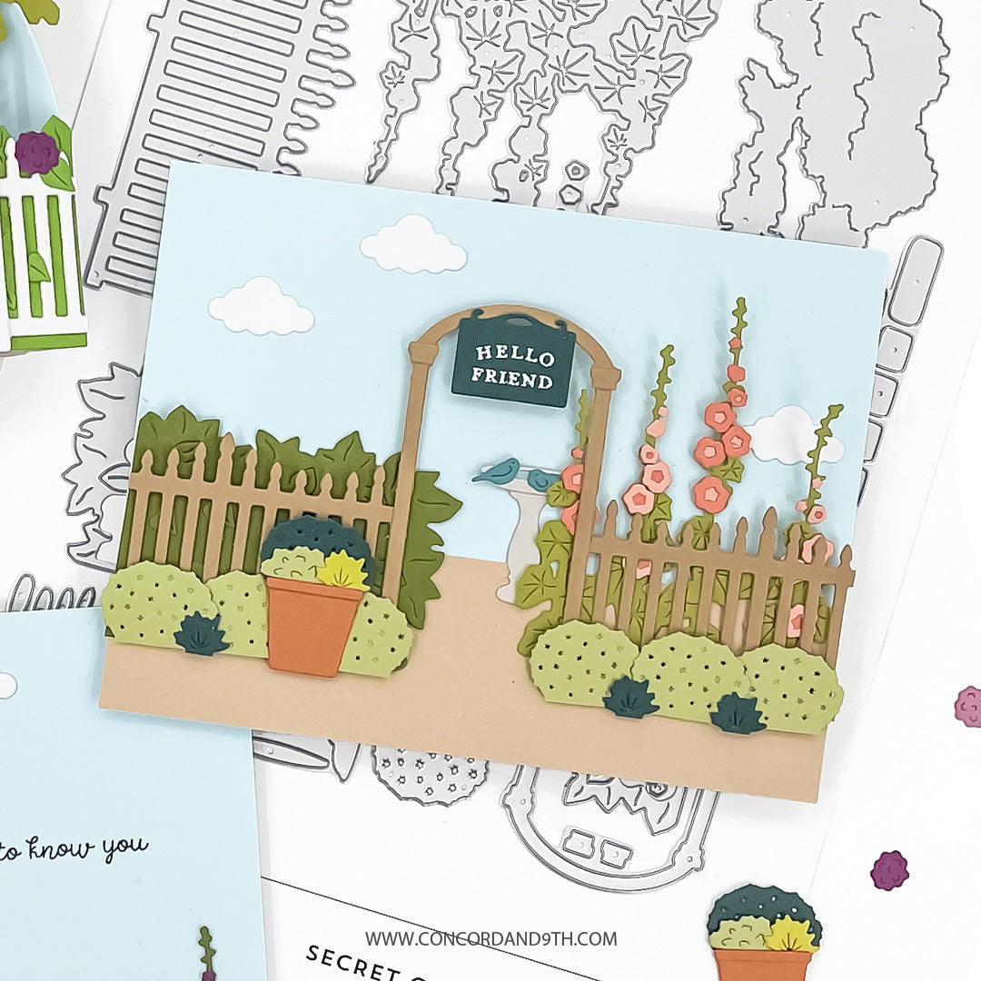 Concord & 9th Secret Garden Stacks Stamp Set (3 x 3)