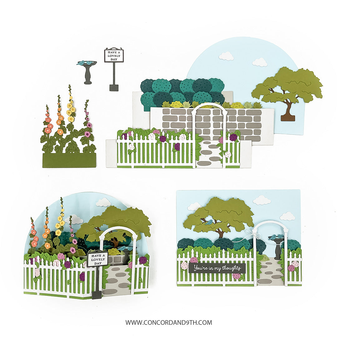 Concord & 9th Secret Garden Stacks Stamp Set (3 x 3)