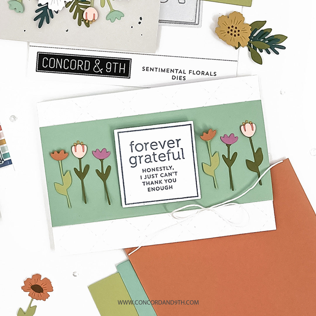 Concord & 9th Sentimental Florals Dies