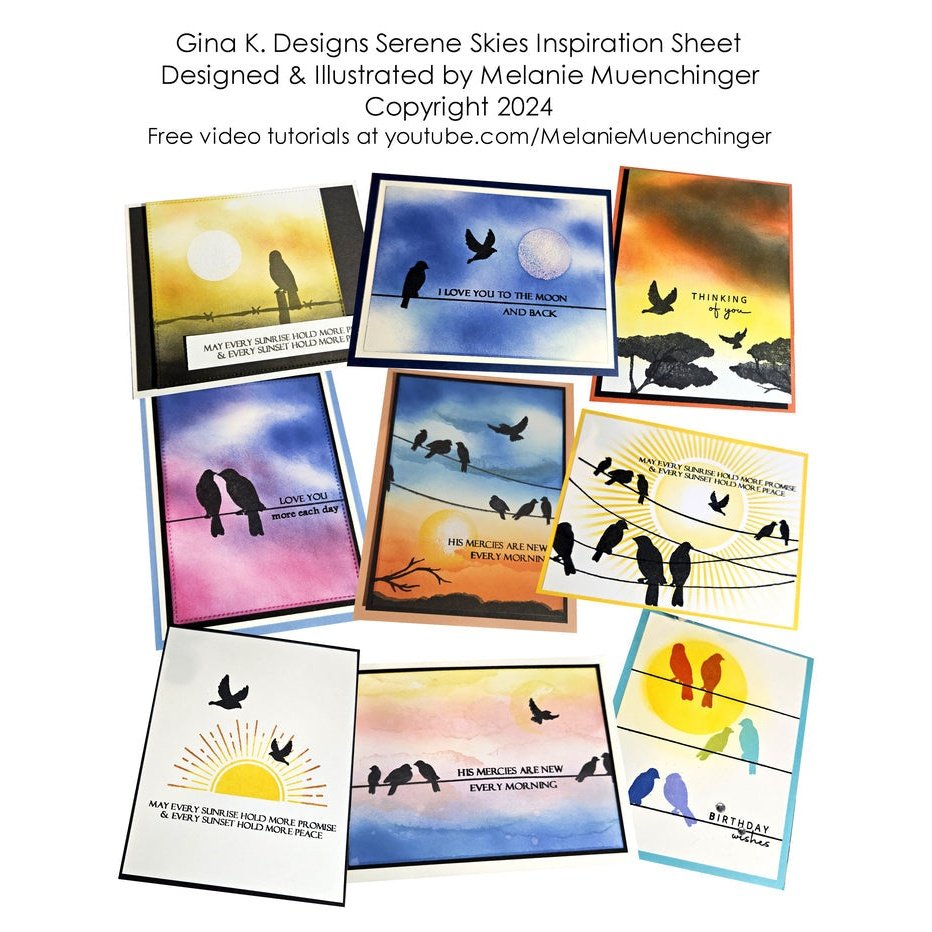 Gina K Designs Serene Skies Stamp Set