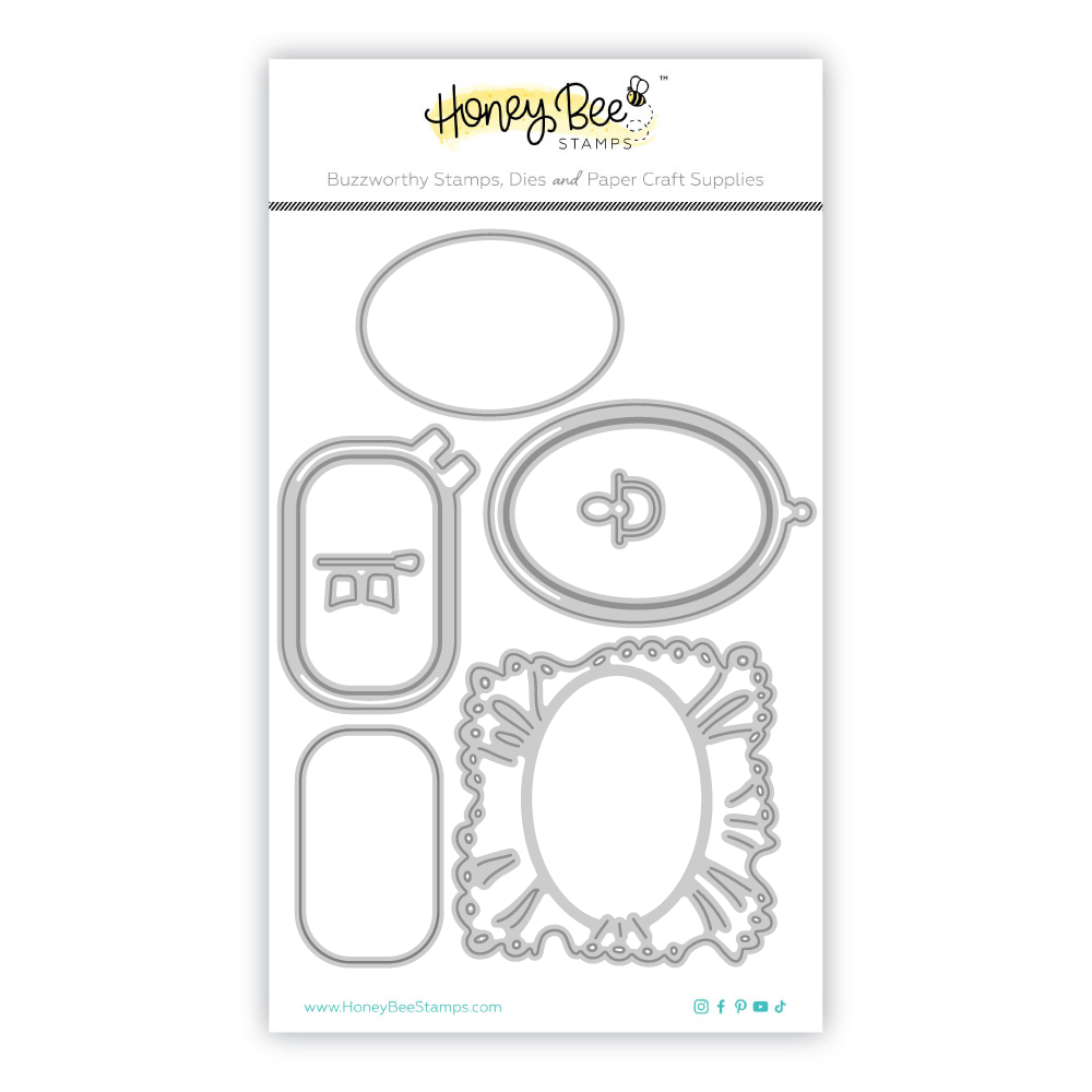 Honey Bee Stamps Lovely Layers: Shaped Embroidery Hoop - Honey Cuts