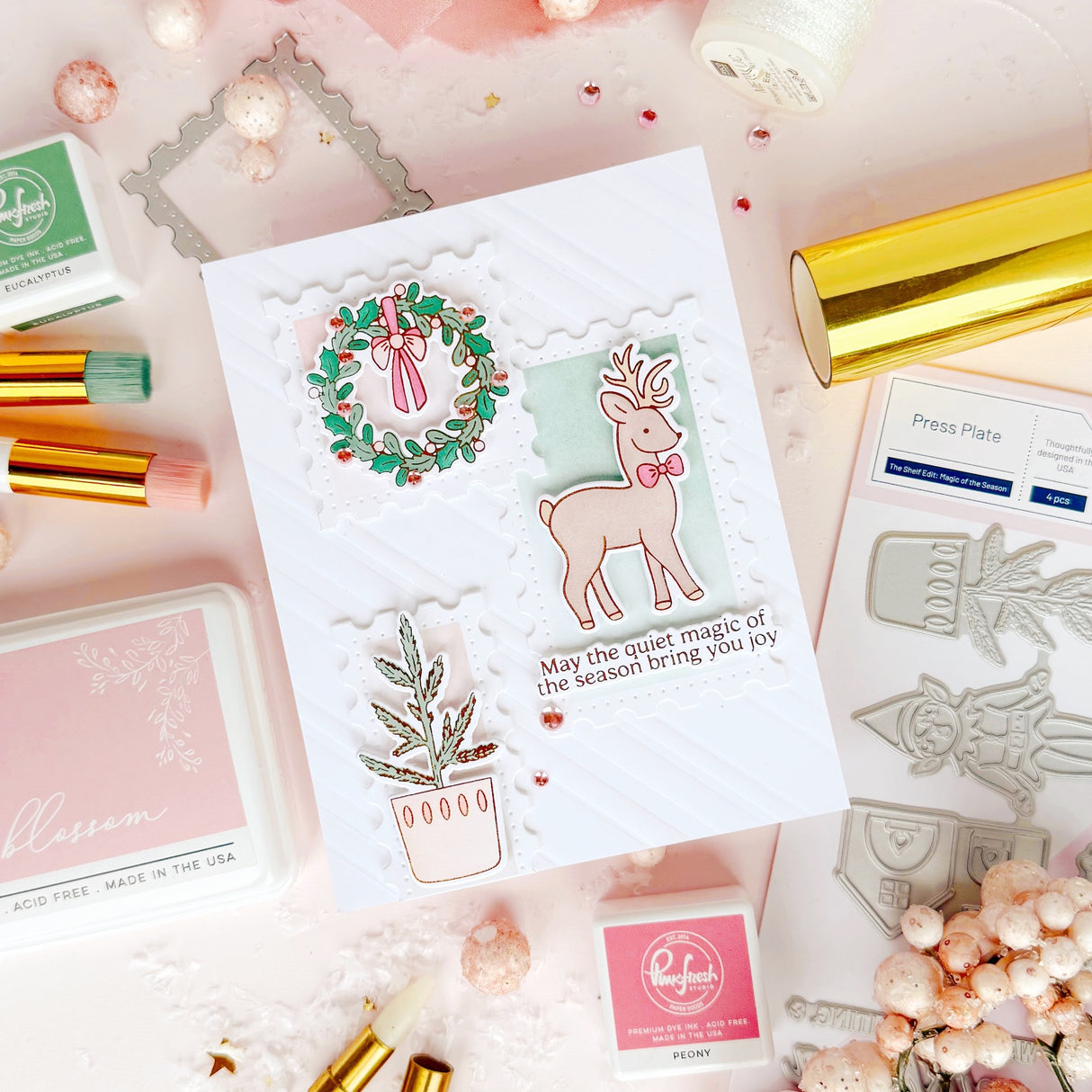 Pinkfresh Studio The Shelf Edit: Magic of the Season stamp