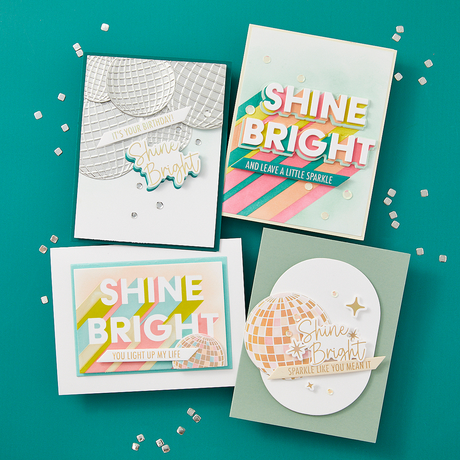 Spellbinders Layered Shine Bright Die & Stencil Bundle - Shine Bright Collection by Carissa Wiley