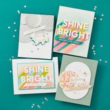 Spellbinders Sparkle Background Glimmer Hot Foil Plate & Die Set - Shine Bright Collection by Carissa Wiley