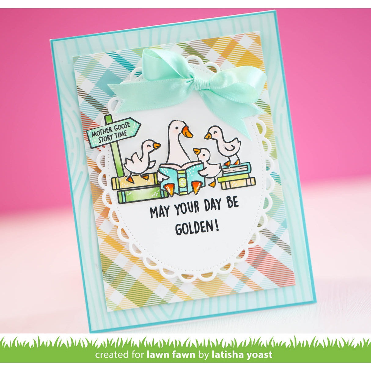 Lawn Fawn silly goose! sentiment add-on