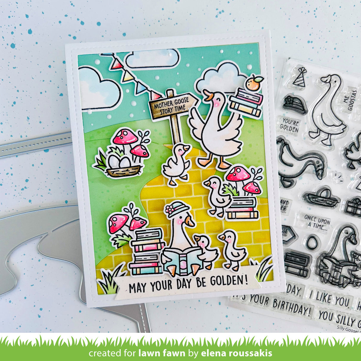 Lawn Fawn silly goose! Stamp