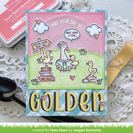 Lawn Fawn silly goose! sentiment add-on