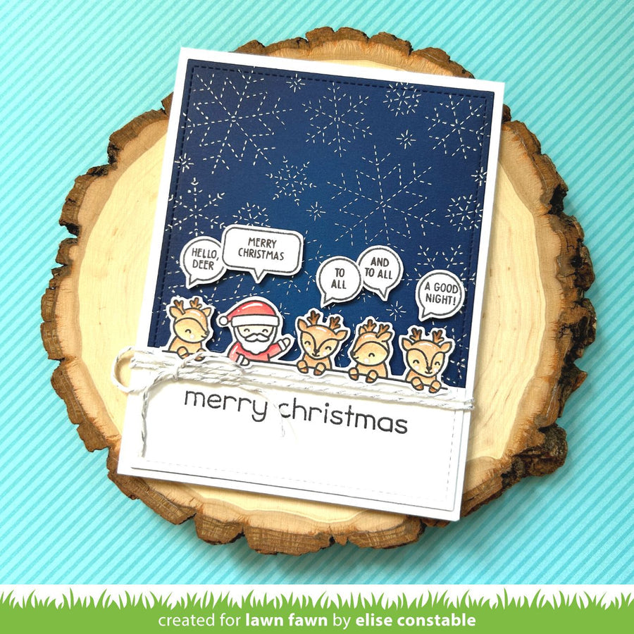 Lawn Fawn Simply Celebrate Santa Stamp, Die & Stencil Bundle