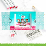 Lawn Fawn Simply Celebrate Santa Stamp, Die & Stencil Bundle