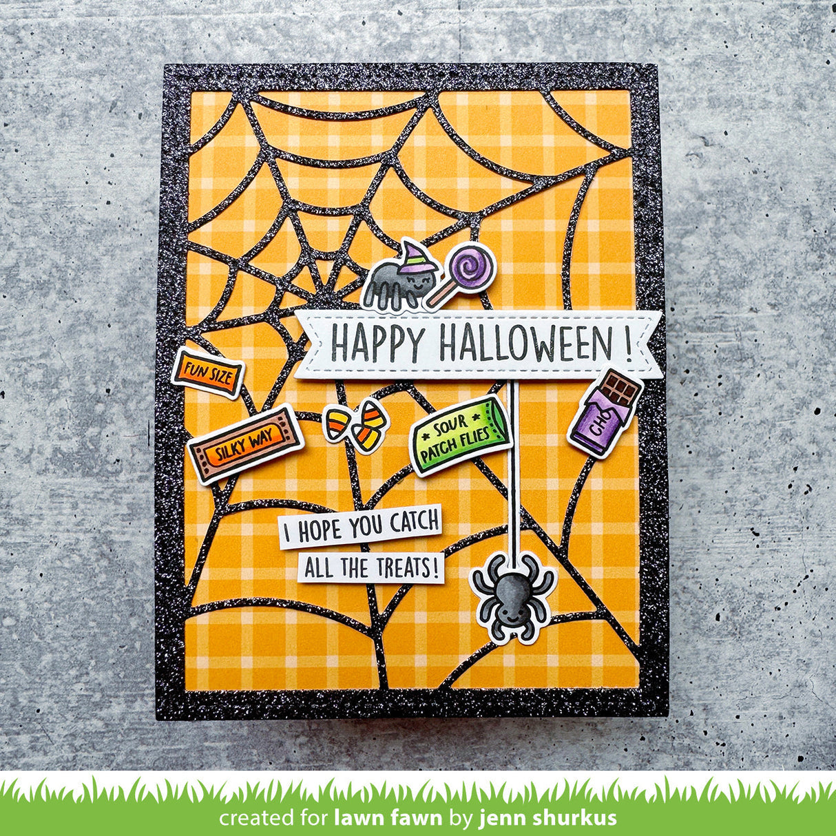 Lawn Fawn Spiderweb Backdrop