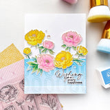 Pinkfresh Studio Blushing Blooms stencil