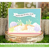 Lawn Fawn stitched seashells