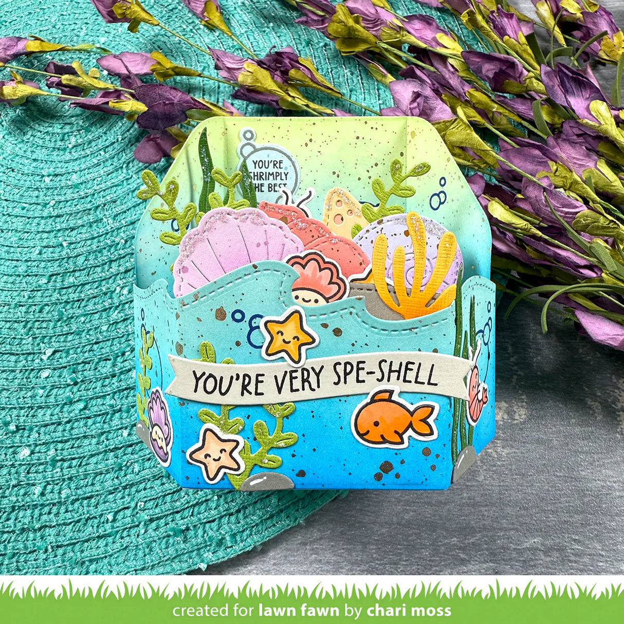 Lawn Fawn platform pop-up palm tree inserts