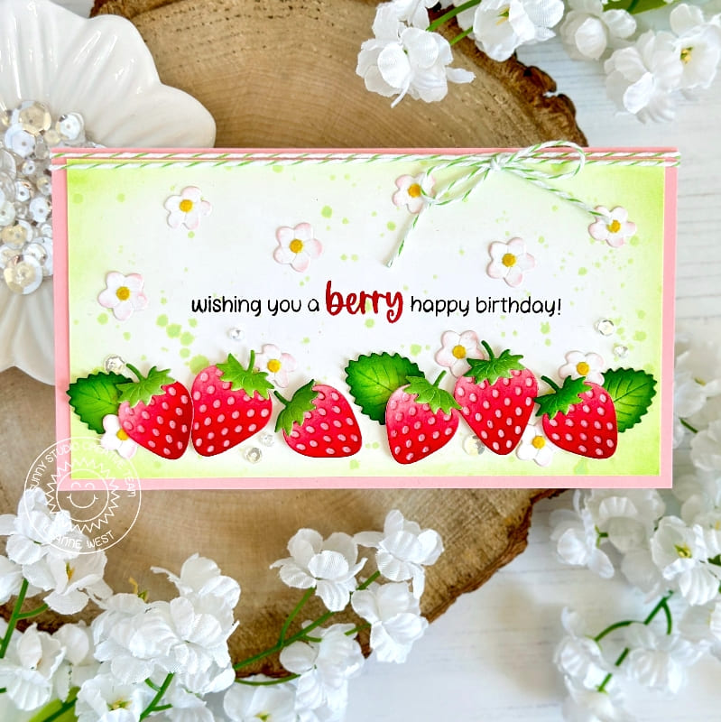 Sunny Studio Stamps Strawberry Patch Dies