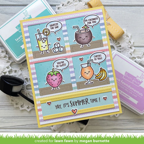 Lawn Fawn summer friends stamp