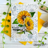 Honey Bee Bloom with Grace - 6 x 8 Stamp Set, Coordinating Stencil & Honey Cuts